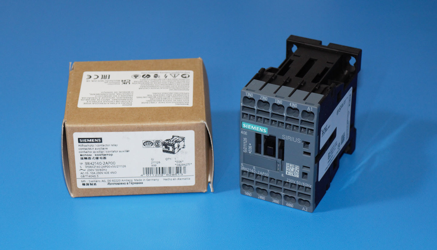 Siemens 3RH2140-2AP00 Schütz Hillfsschütz 230 V AC