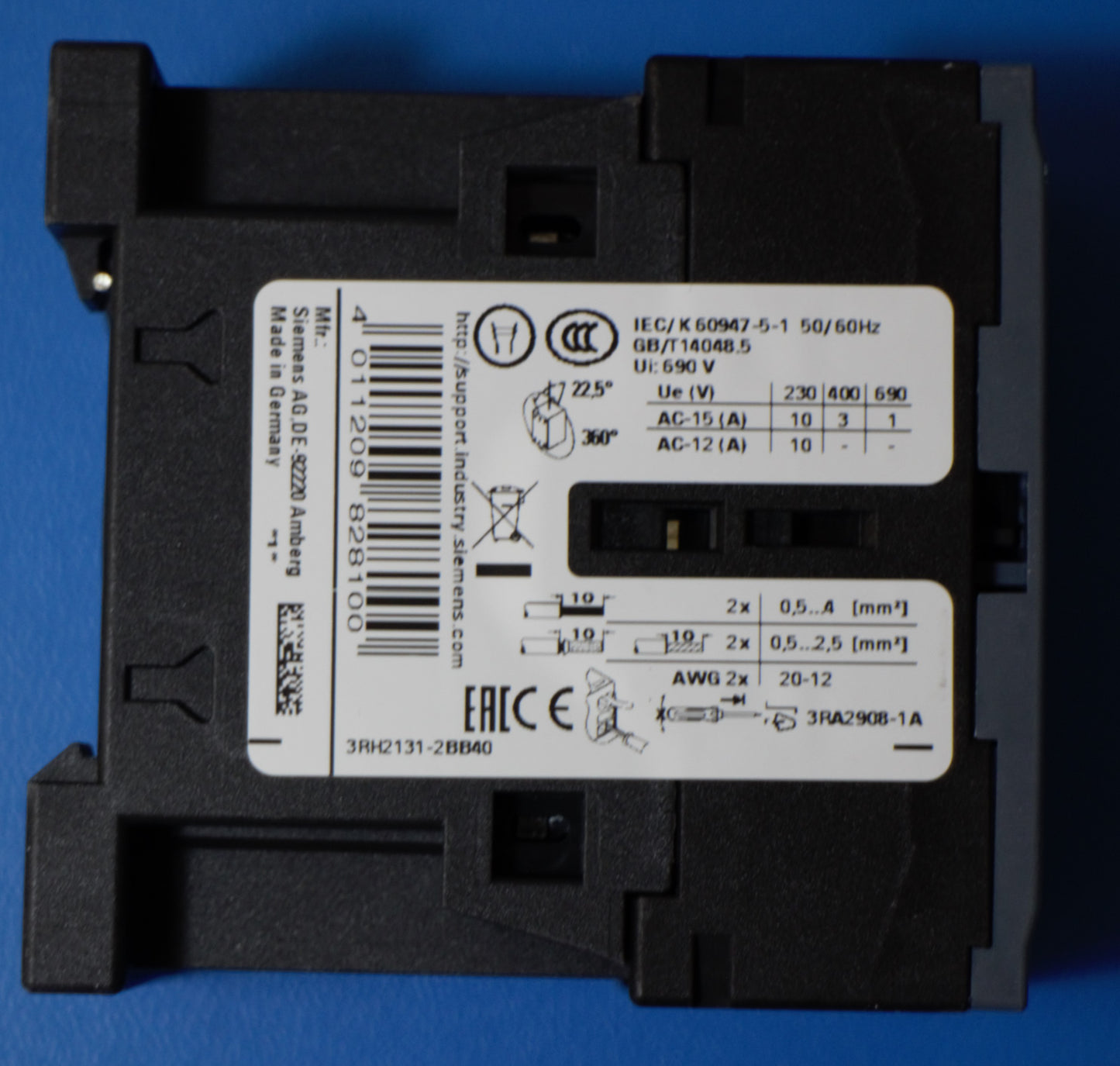 Siemens 3RH2131-2BB40 Schütz Hilfsschütz 3S + 1Ö