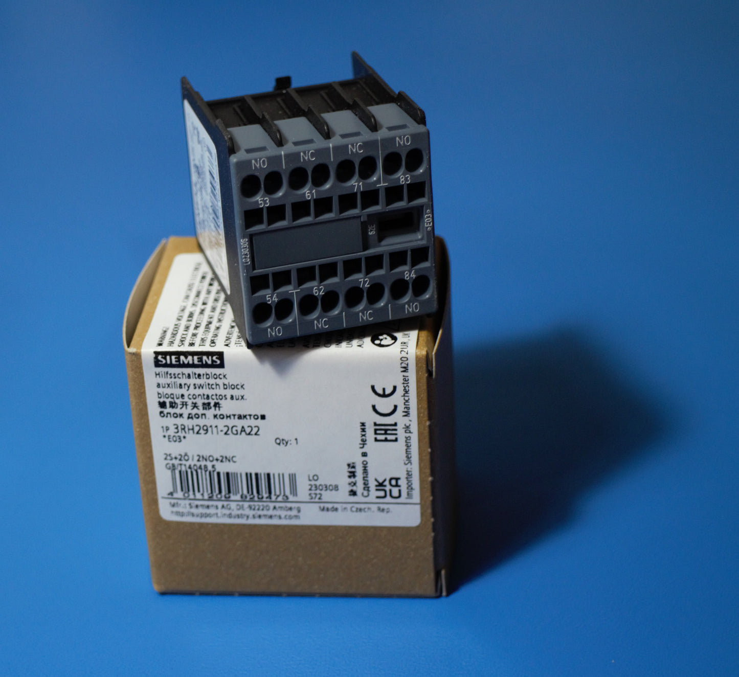 Siemens 3RH2911-2GA22 Hilfsschalter 2S + 2Ö