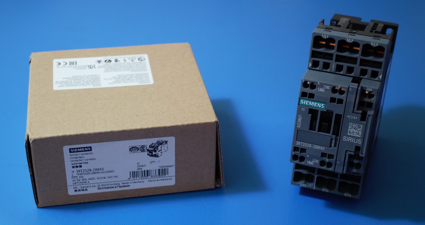 Siemens 3RT2028-2BB40 Schütz Leistungsschütz 18,5 kW / 400 V