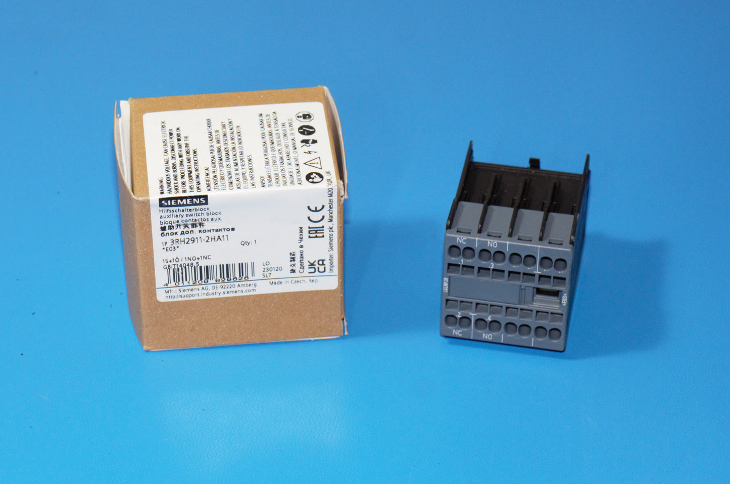 Siemens 3RH2911-2HA11 Hilfsschalter 1S + 1Ö