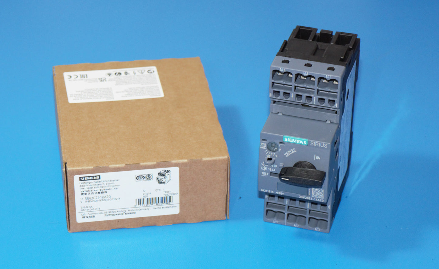 Siemens 3RV2021-1KA20 Leistungsschalter Motorschutz 9,0 - 12,5 A