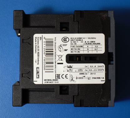 Siemens 3RT2016-2BB41 Schütz Leistungsschütz 4 kW / 400 V