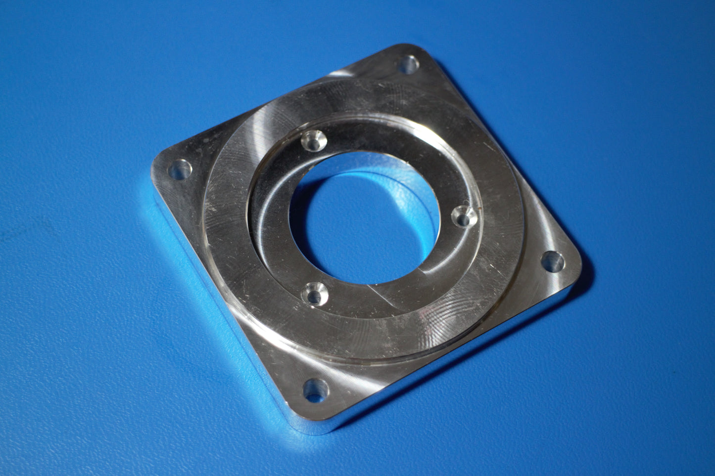 Quadratflansch 80 x 80 für Drehgeber Aluminium