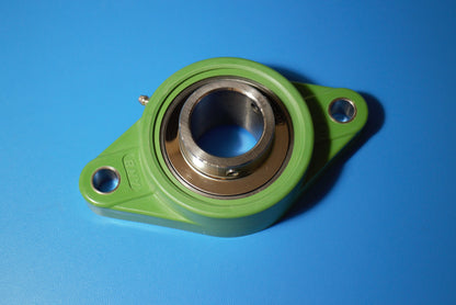 Flanschlager Kugellager ANB MUCNFL208 SSUC208 Kunststoff Edelstahl Oval 40 mm