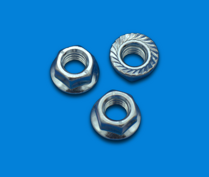 DIN 6923 Sechskantmuttern M6 M10 M12 | mit Flansch | FK 8 | 10–100 Stück