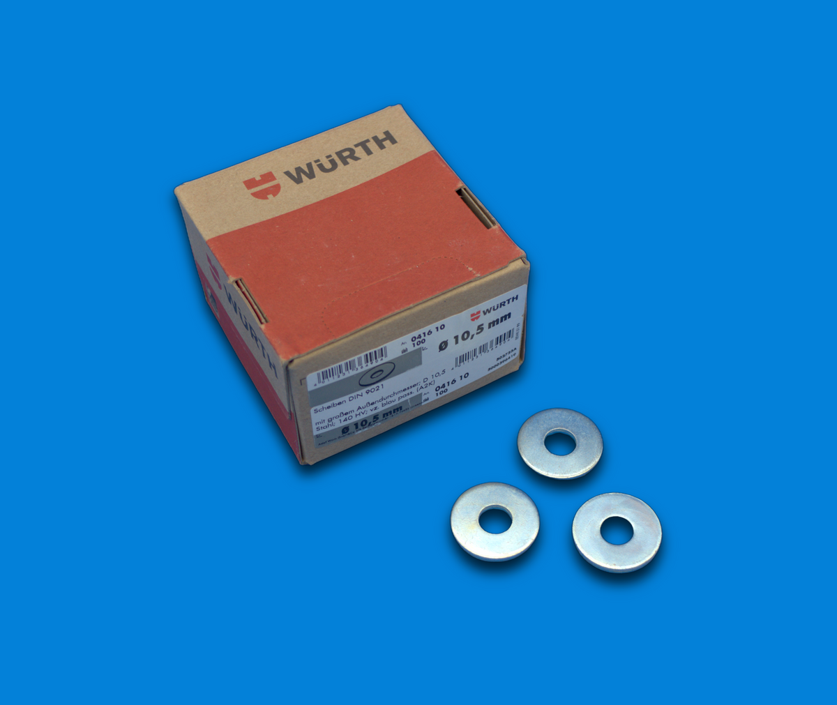 Würth Karosserie-/Unterlegscheiben DIN 125 / DIN 9021 | M6–M10 | diverse Größen