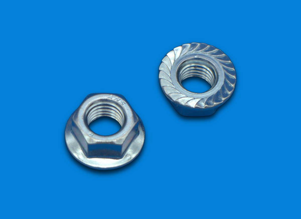 DIN 6923 Sechskantmuttern M6 M10 M12 | mit Flansch | FK 8 | 10–100 Stück
