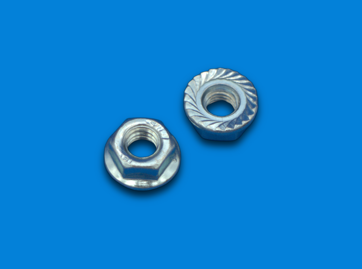DIN 6923 Sechskantmuttern M6 M10 M12 | mit Flansch | FK 8 | 10–100 Stück