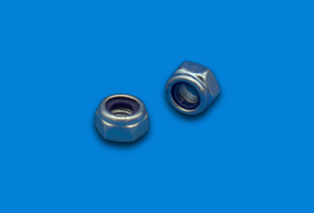 DIN 985 Sicherungsmuttern mit Nylonring | M6, M8, M12 | Verzinkt | FK 8